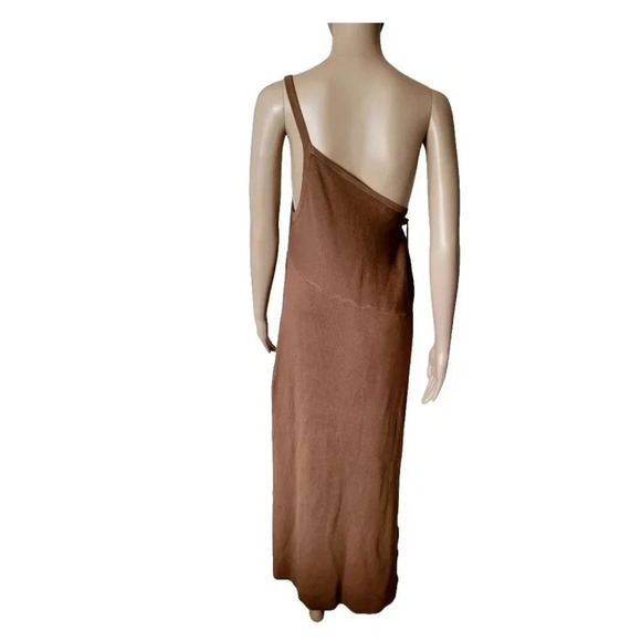 House of Harlow 1960 Ribbed One Shoulder Midi Dress Size XL - Picture 4 of 6